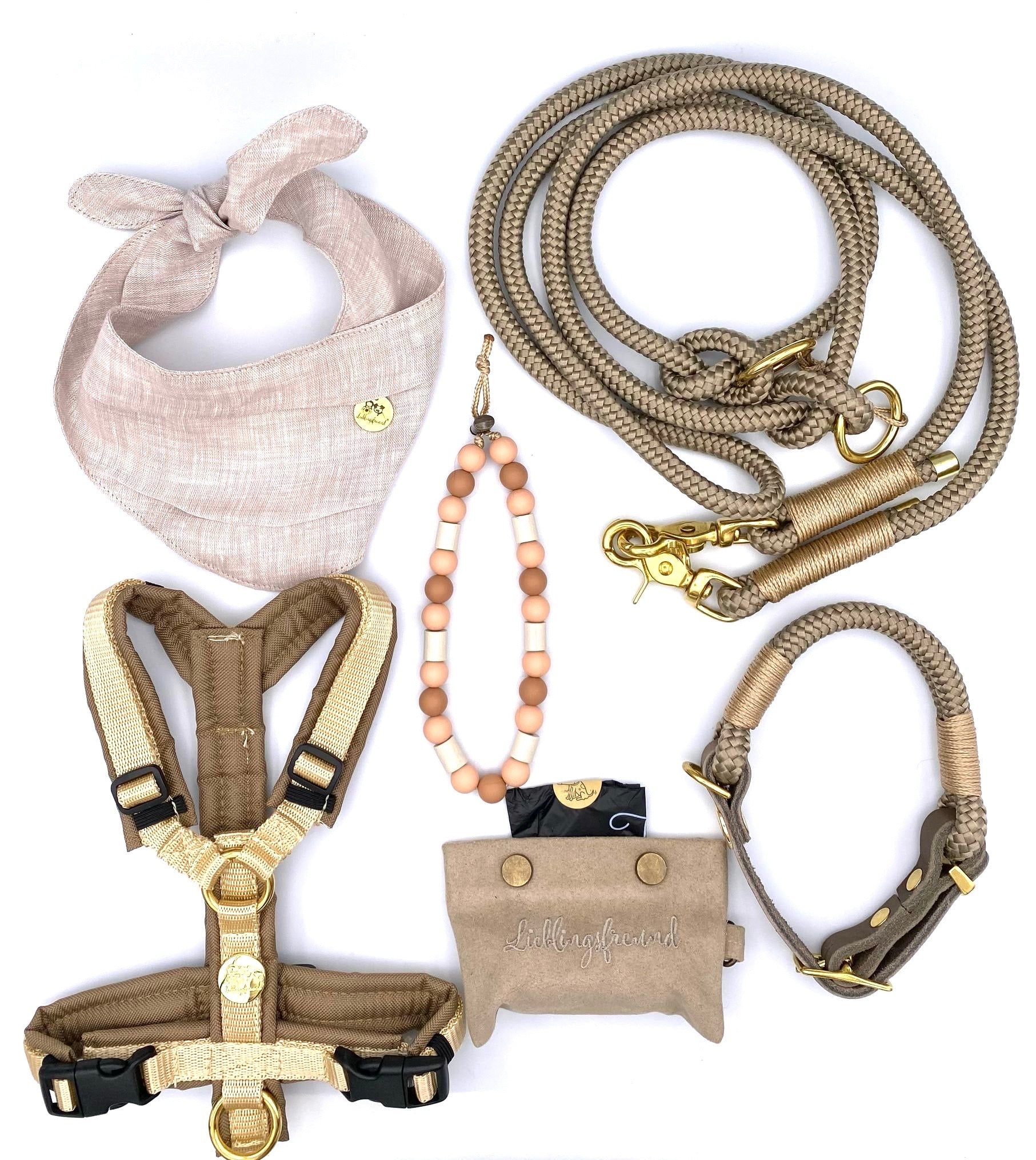 no.5 Tau-Leder-Halsband