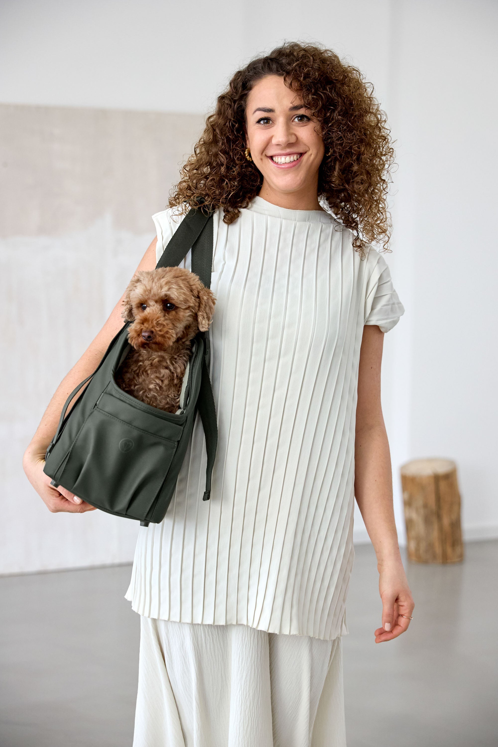 Hundetragetasche Oliv