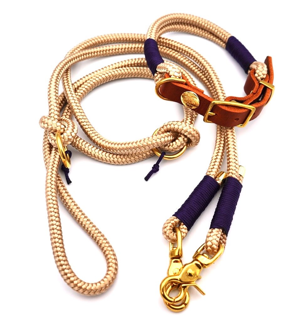 no.7 Tau-Leder-Halsband