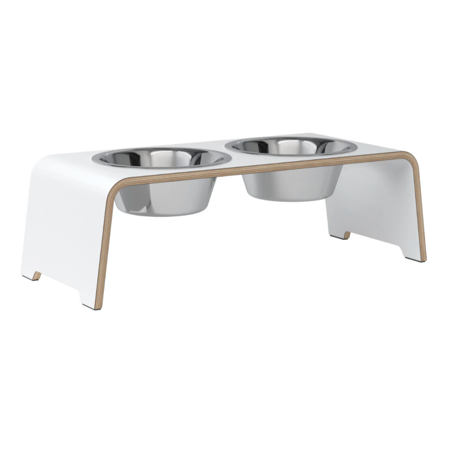 dogBar®  - HPL weiss mit Edelstahl